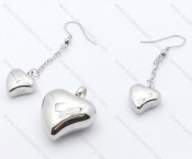 Steel Jewelry Sets including Earring and Pendant
