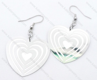 Stainless Steel Heart Earrings