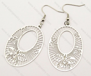 Stainless Steel Cutting Earrings - KJE140010
