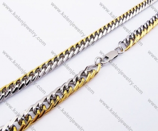600×8mm Stainless Steel Gold Plating Necklace - KJN100018