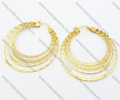 Stainless Steel Line Earrings - KJE050786