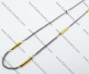 555×2.5mm Half Gold Plating Small Necklace - KJN150165