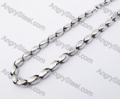 7mm Wide Casting Necklace  KJN200075