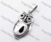 Stainless Steel Owl Pendant KJP170337