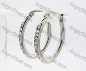 Stainless Steel Stone Earring KJE320229