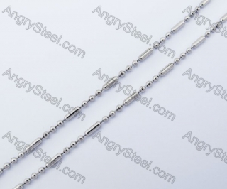 (price for 100 meters chain with 200pcs clasps) 2mm wide steel Round ball chain KJN150310