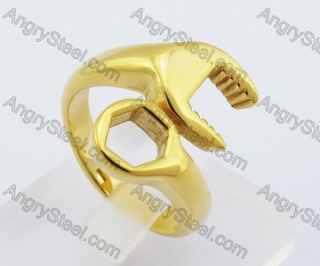 Gold Plating Wrench Ring KJR010314