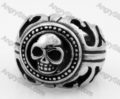 Stainless Steel Skull Ring KJR370547