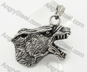 Stainless Steel Wolf Pendant KJP170672