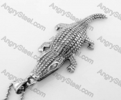 Stainless Steel Crocodile Pendant KJP780008