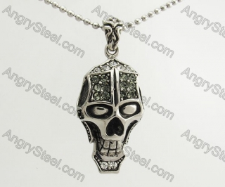 Stainless Steel Skull Pendant KJP570089
