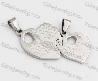 Stainless Steel Couple Pendants KJP190536