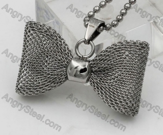 Steel Cravat Pendant KJP000009